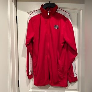 Under Armour Ole Miss Red Long-sleeve Full-zip Jacket Men's